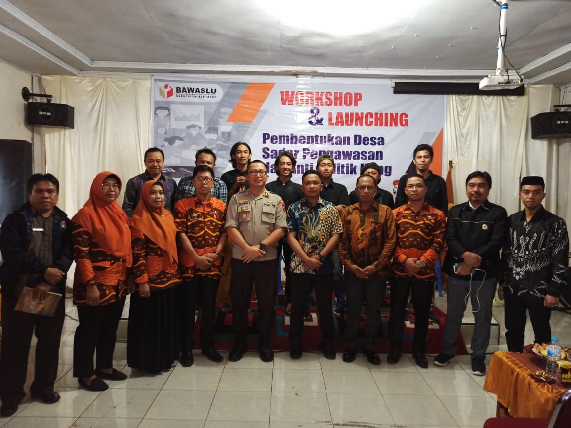 workshop dan launching pembentukan desa sadar pengawasan dan anti politik uang