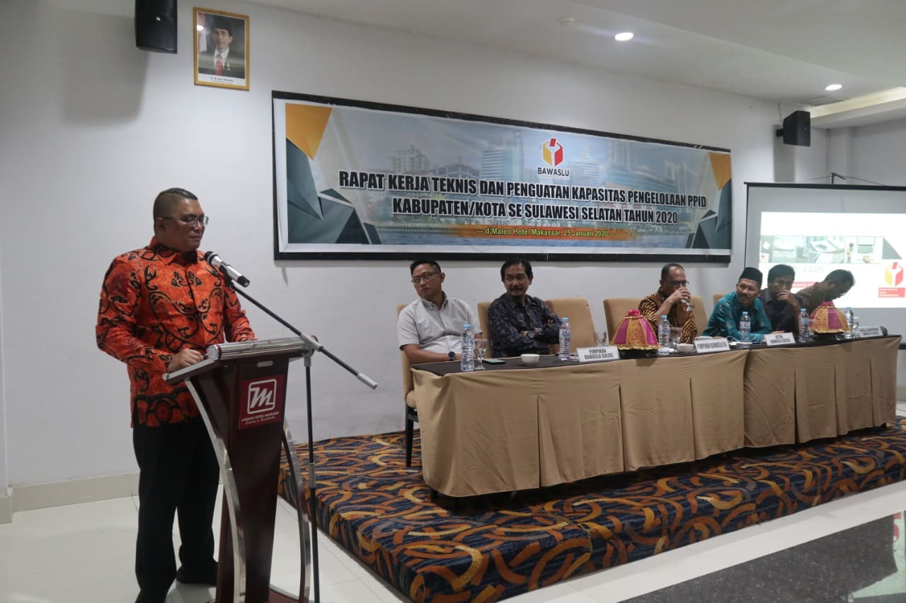 Bawaslu Sulsel gelar Rakernis PPID se-Sulawesi Selatan