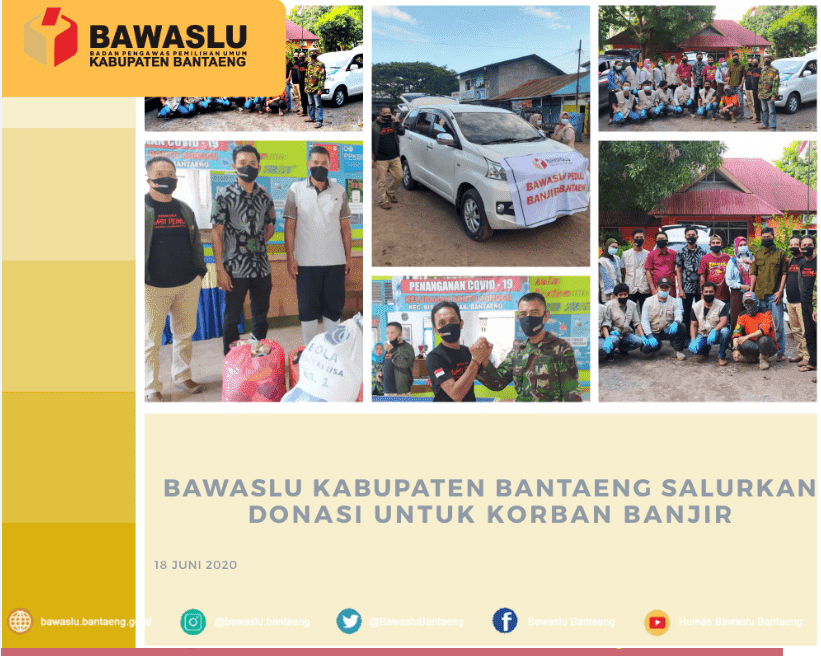 Bawaslu Kabupaten Bantaeng Kembali Salurkan Donasi