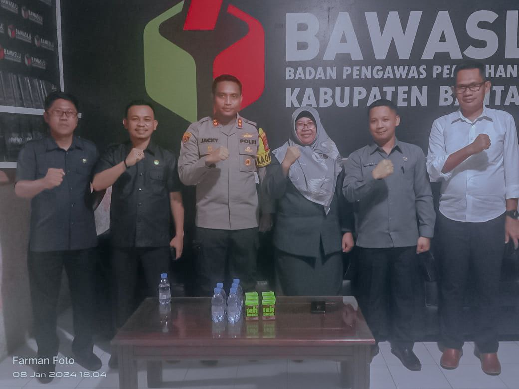 Perkuat Sinergitas, Kapolres Bantaeng kunjungi Bawaslu Kab. Bantaeng