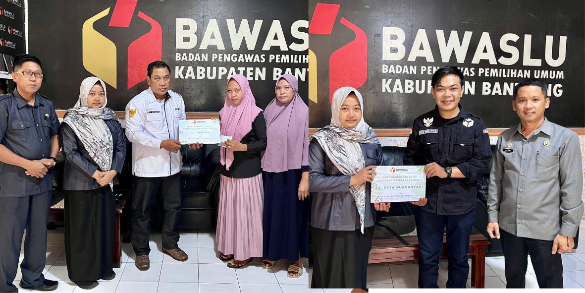 Penyerahan Santunan Pengawas Pemilu Adhoc
