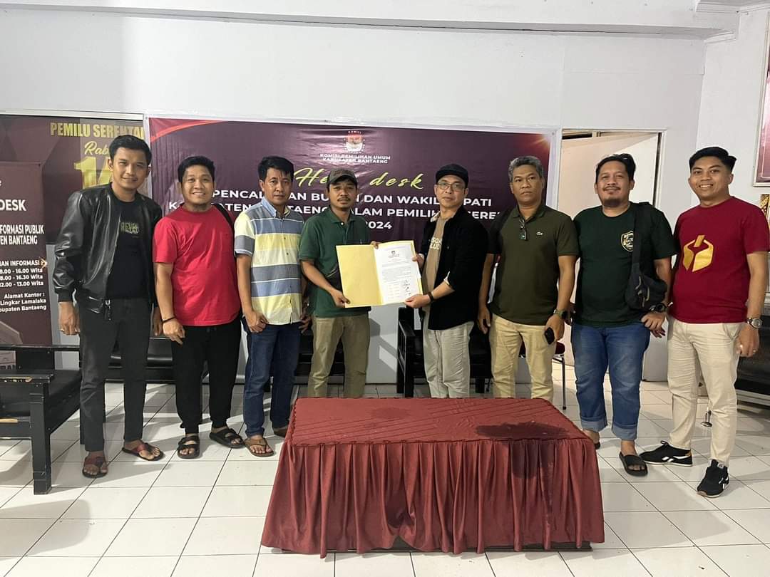 Penyerahan Syarat Dukungan Bakal Pasangan Calon Perseorangan  Pada Pilkada 2024,  Bawaslu Bantaeng Awasi!