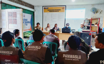 Bawaslu Bantaeng lakukan Monitoring dan Evaluasi Pengawasan Penyusunan DPSHP Akhir di 8 Kecamatan