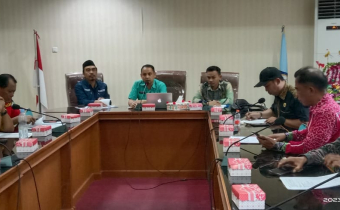 BAWASLU BANTAENG HADIRI RAPAT PENENTUAN LOKASI PEMASANGAN ALAT PERAGA KAMPANYE