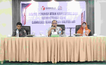 Tingkatkan kinerja jajarannya, Bawaslu Bantaeng gelar Rapat Peningkatan Kapasitas dan Kompetensi SDM