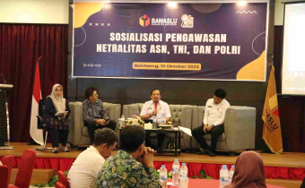 Hadapi Pemilu 2024, Bawaslu Bantaeng tekankan Netralitas ASN, TNI, dan POLRI