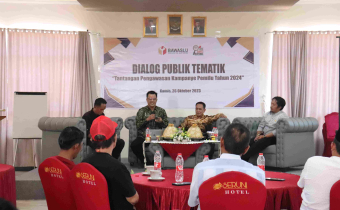 Hadirkan Parpol dan OKP, Bawaslu Bantaeng gelar Dialog Publik Tematik