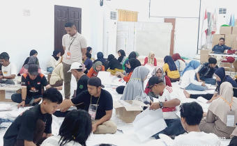 Hari ke-6 Sortir dan Lipat Surat Suara, Bawaslu Bantaeng Awasi Melekat!