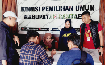 Kordiv P3S saat lakukan pengawasan di Kantor KPU Bantaeng